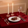24 Pack Clear Glass Taper Candle Holders, 2.5 Inch Small