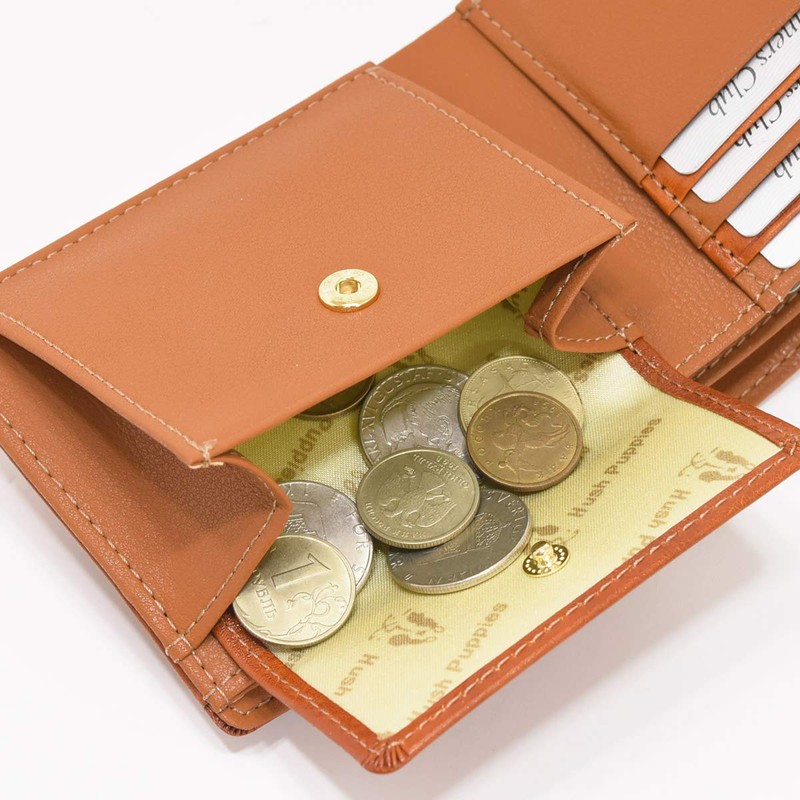 Hush Puppy HP2065 Wallet, Bifold Wallet, Coin Pocket, Lux, Cowhide