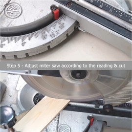 GemRed Digital Protractor, 360° Digital Mitre Saw Angle Gauge, Bevel Protractor with LCD Display, Angle Finder for Indoor and Outdoor Corner, Skirting Board Woodworking, Crown Shape, Carpenters