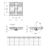 Ganter Standard Elements Hinges (Pair), Black, Strukturmatt, Green 237 –