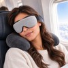 3D Contoured Sleep Mask with Deep Eye Cups, Light-Blocking Memory