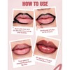 Erinde Delineador de Labios Peel off, Pintalabios Mate Resistente al