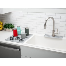 WeatherTech DishMat - Drip Dry Hand-Washed Dish Drying Mat (8ADSH03GR, Pebble)