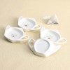 Bicuzat Ceramic Tea Bag Holders - 5 PCS Teapot Shaped
