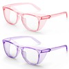 MEIGIX Stylish Safety Glasses, Clear Anti-Fog Anti-Scratch Protective Glasses For