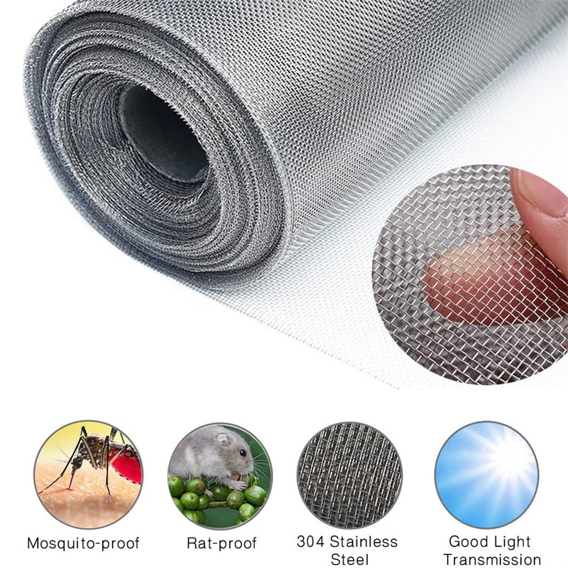 Filter Screen Sheets Stainless Steel Air Vent Mesh Cover Wire