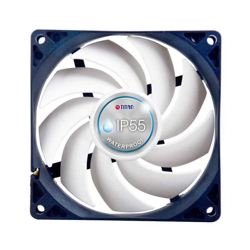 TITAN- 12V DC IP55 Waterproof/Dustproof Case Cooling Fan (90mm (2