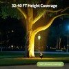 Sublume Solar Tree Lights Outdoor, Palm Tree Ring Uplights with