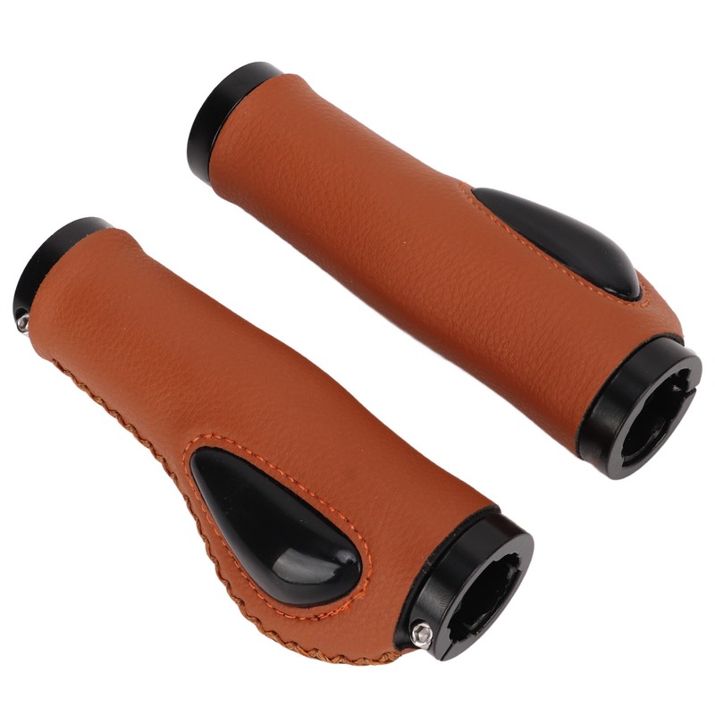 Artificial Leather Bicycle Grips Liquid Silicone Palm Pad Shock Absorption