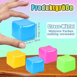 Pack of 4 Nee Doh Nice Cube, Stress Ball, Cube Doh Anti-Stress Ball, Fidget Toys, Anti-Stress Toy for Children, Anti Stress Balls, Squishy Fidget Toys, Sensory Toy, Squeeze Balls for Kids, Sensory