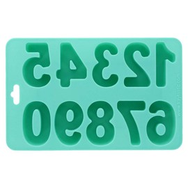 Traytastic! Silicone Number Mold 0-9 Tray - Large 1.75" Tall Numbers - Crafting, Baking, Molding, Melting