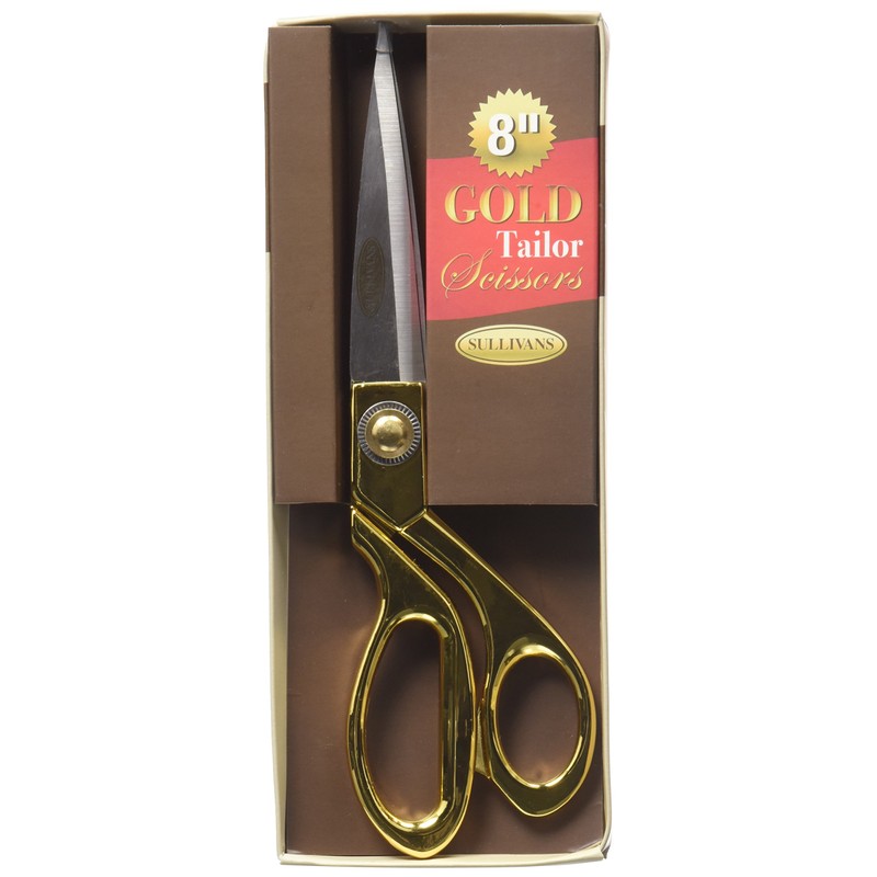 Sullivans Tailor Scissors, 8-Inch, Gold