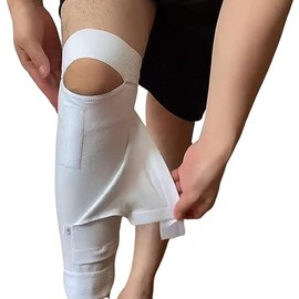 Catheter Leg Bag Holder Catheter Leg Sleeve Catheter tubing Holder Catheter Bag Holder Strap Urinary Incontinence Supplies Washable and Reusable Elastic Leg Covers Urinary Drainage Bag Cover (M)