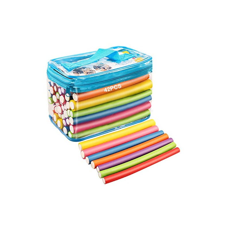 AIDUCHO 42 Pieces Twist Flex Bars Soft Foam Curler Set