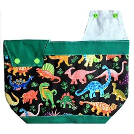 Catheter Belly Bag Holder. Drainage Bag Cover. Dinosaurs Pattern. Nutex 100% Cotton