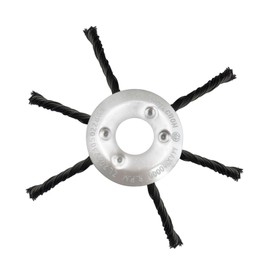 Vordpe Lawn Trimmer Milling Head, 180 mm Steel Wire Brush Cutter Trimmer Head, Professional Weed Brush for Electric Brush Cutter, Weed Wire Brush for Garden, Lawn Mower Power Tool (6 Heads)