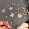 AIBFRID 2PCS Floral Metal Headband