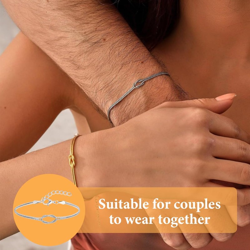 EIROVYA Partner Bracelets, Knot Bracelet, Partner Bracelets, Couple Bracelets, Couples