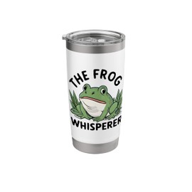 The Frog Whisperer Cute Bullfrog Graphic Boys Girls Kids Stainless Steel Insulated Tumbler