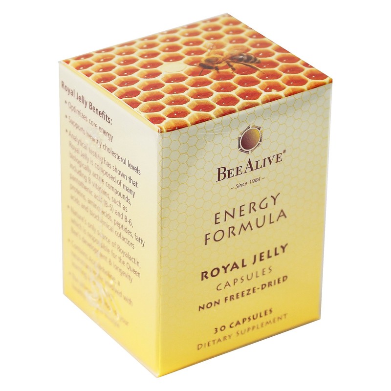 BeeAlive Royal Jelly Energy Formula Non Freeze-Dried 150mg 30 Capsules