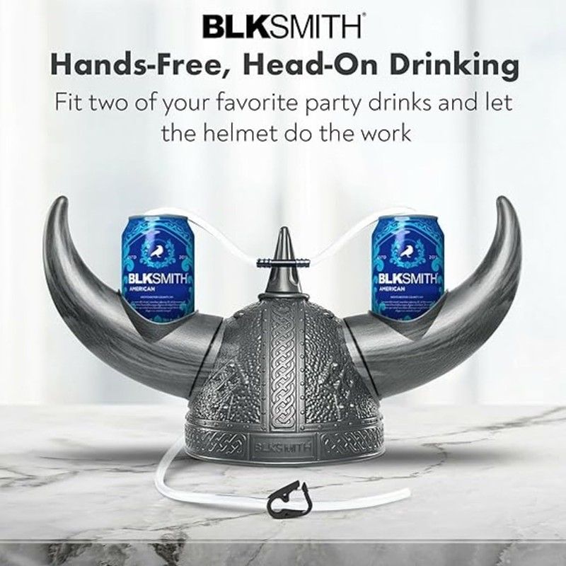 BLKSMITH Viking Can Holder Helmet for Sport Events Party Hat