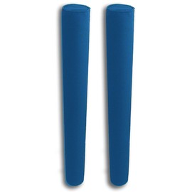 36" Pair of Boat Trailer Guide Pole Pad and Cover - Heavy Duty Canvas - Capped Ends - UV Treated - Made in USA - Royal Blue