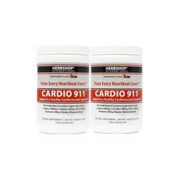 Cardio 911 L-arginine and L-citrulline, Nitric Oxide Supplement, Mixed Berry Flavor, Pack of 2