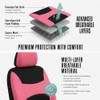 FH GROUP FB030PINK-COMBO Seat Cover Combo Set with Steering Wheel