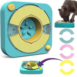 DJPAWS 3 in 1 - Dog Scratch Toy for Nails, Adjustable Slow Feeder and IQ stimulating Toy.