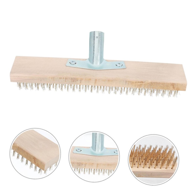 IWOWHERO 2pcs Deck Brush for Efficient Moss and Grass Removal