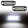 KACEPAR License Plate Lamp Tail Light Clear Lens, 18-LEDs License