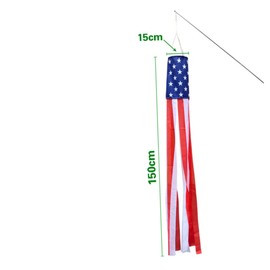 CAXUSD 2Pcs United States Flag Decorative Wind Direction Flag Outdoor Garden Decor Vivid Color Durable Material for Independence Day Festivals and Memorial Days