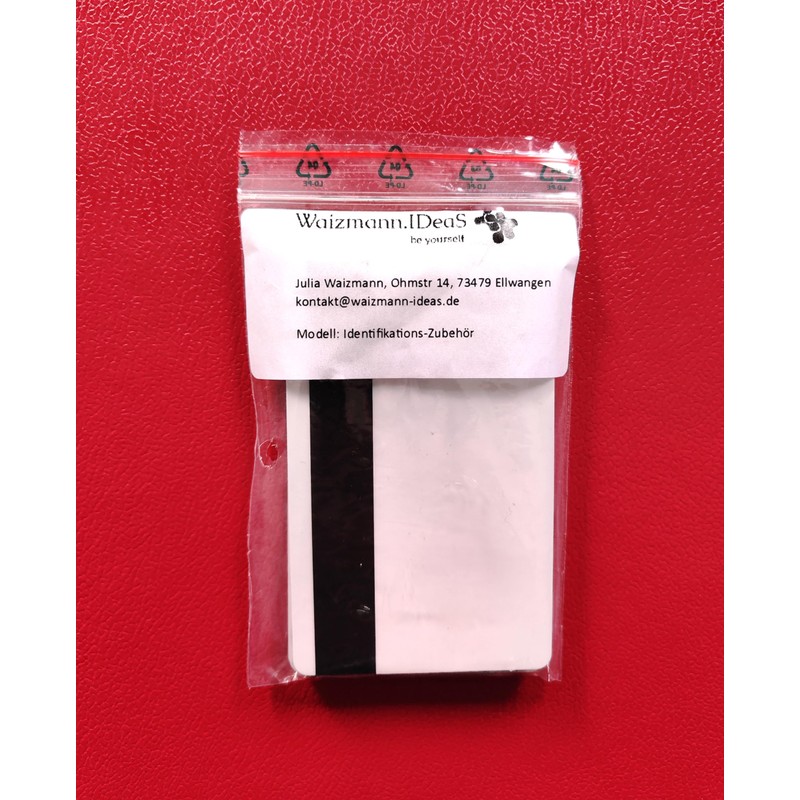 Waizmann.IDeaS® 1 x Plastic Magnetic Cards Blank Cards Smart Card