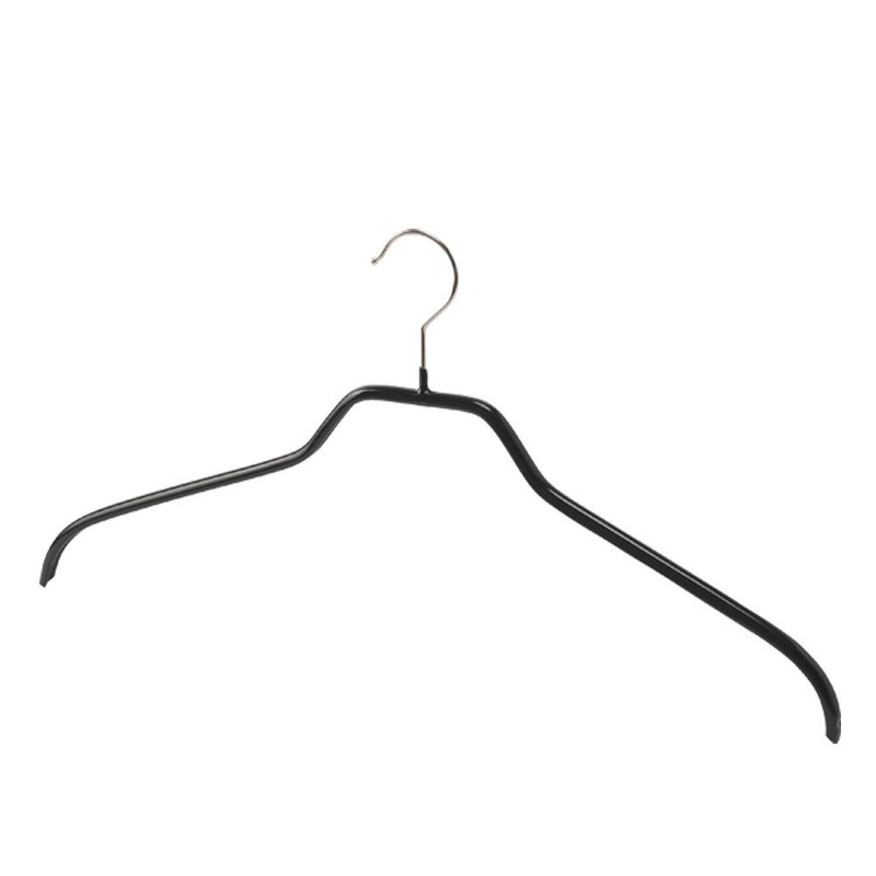 Mawa German Non-Slip Hangers Silhouette 45F 10 Pack Black