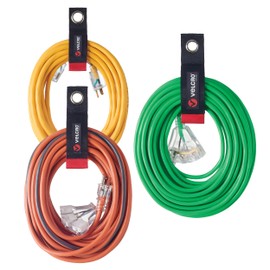 VELCRO Brand VELCRO Brand Easy Hang Extension Cord Holder Organizer Variety Pack | Holds 60-100lbs, Heavy Duty Straps Fit Easily on Hooks or Nails | Perfect for Garage Organization | 3-pk 10",14" and 18", Black