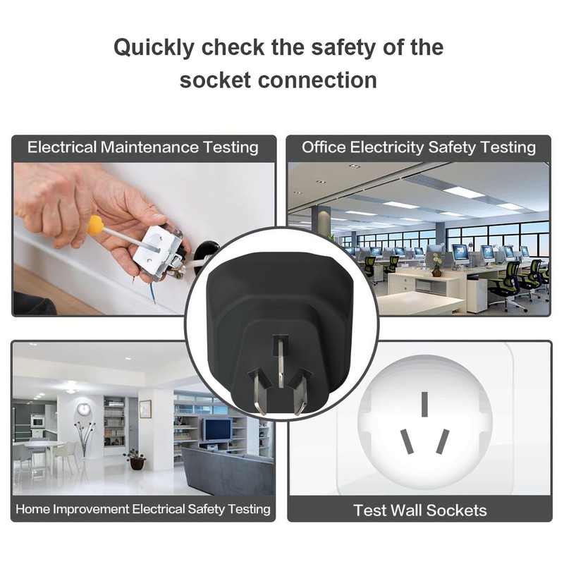BSIDE AST01ER Socket Tester RCD Outlet Tester Automatic Electric Power