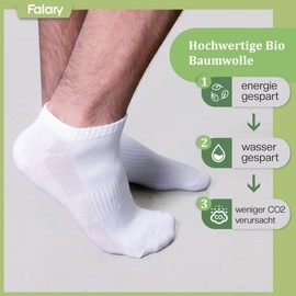 10 Pairs of FALARY Trainer Socks Men’s Women’s Sport Socks, Breathable Running Socks, Cotton Short Mid-Height Socks