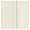 DALIX Orleans Off White Vertical Blind Texture Slats Window Size