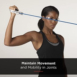 Theraband – Banda elástica látex tubos de resistencia con asas profesional para upper-body Ejercicio, la rehabilitación y acondicionado, mango suave, 