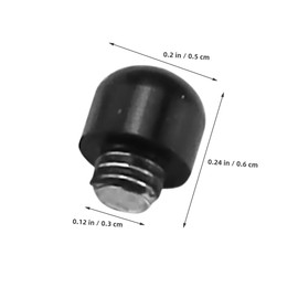 minkissy 50pcs Hair Scissor Silencers Rubber Mufflers Noise Reducing Bumpers for Barber Salon Shears Grooming Supplies Quiet Vibration Dampening Replacement Parts Black