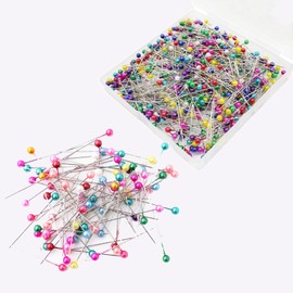 600 Pcs Pi-ns Sewing Accessories Pi-ns Dressmaking Dress Making Pi-ns Quilting Pi-ns Glass Head Pi-ns For Dressmaking Quilting Jewelry & Crafts