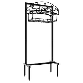 Fire Beauty Garden Hose Holder,Detachable Water Hose Reel Stand,In ground Hose Rack Organizer for Outdoor,Hose Hanger for Lawn Yard