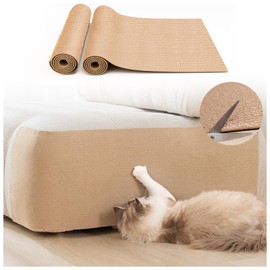 2Pack Cat Scratch Furniture Protector 39.4"x15.8", Self-Adhesive Cat Scratching Mat Couch Scratch Protector from Cats Claws, Trimmable DIY Climbing Cat-Scratcher Couch Furniture Protecting
