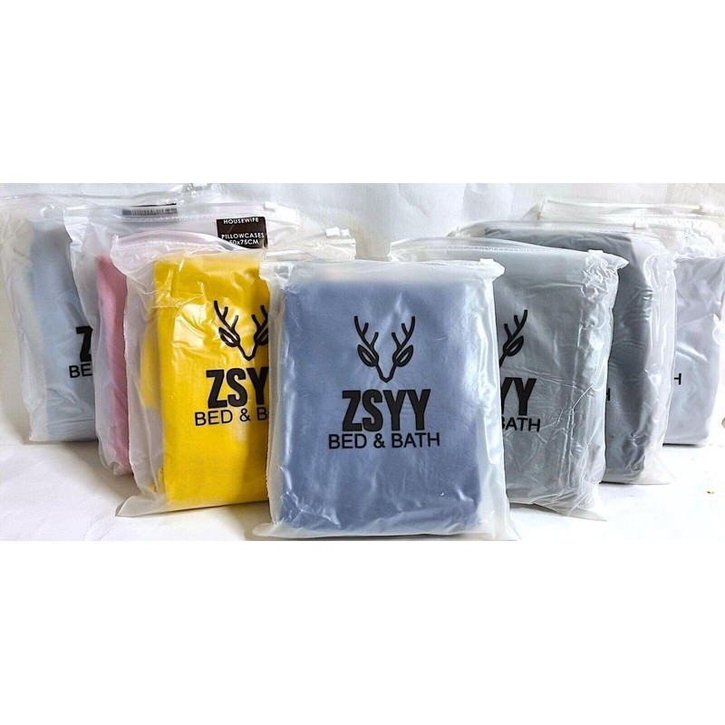 Easy Care Basic Standard Fitted Sheet, Breathable & Lightweight Plain