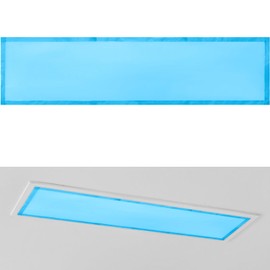 Wowangce 1 x 4 Feet Fluorescent Covers for Ceiling Lights Magnetic Ceiling Light Cover with 8 Magnets for School Classroom Home Office Drop Lamp Decor (1 Pc,Blue)