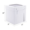 Huoshange Tall Cake Boxes for Tier Cakes,8X8X10 Inch [4Pack ]