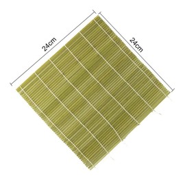 Tokaneit Sushi Mat, Natural Bamboo Rolling Mat, Bamboo Sushi Mat, Natural Sushi Bamboo Roll, Natural Bamboo Mat, Bamboo Mat, Sushi Roller, Washable Sushi Tray, Pack of 2