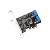 PCI-E X1 to 2 Ports 19 Pin USB 3.0 Header
