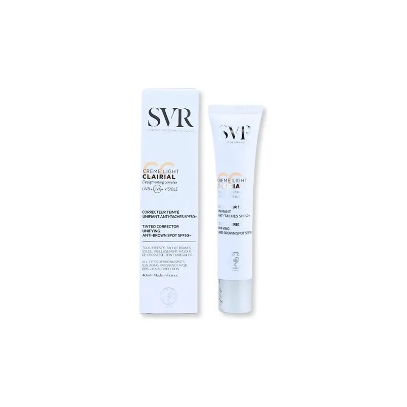 Svr Clairial Cc Crema Antimanchas Fps50+ 40ml Tono Light