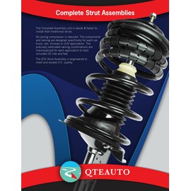 PM Auto Set 4 Front Quick Complete Strut-Coil Spring-Rear Shock For 2000-2005 Ford Focus